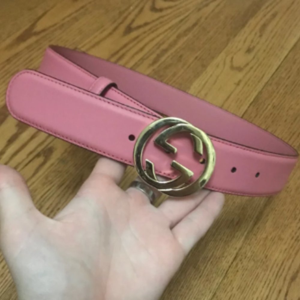 Pink Gucci Women's belt